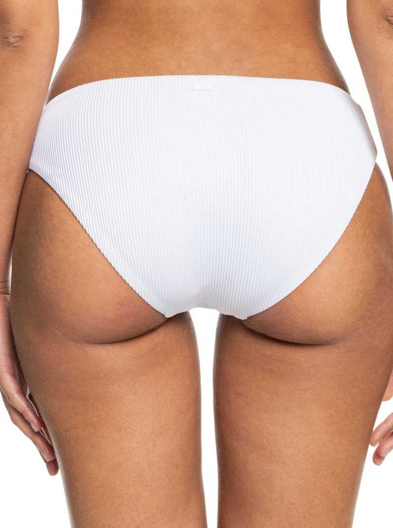 Bright White Roxy Love The Comber Hipster Bikini Bottoms | KWDHBA053