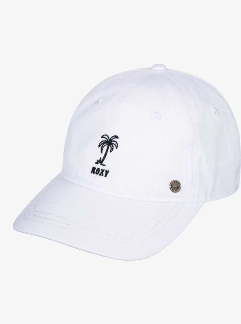 Bright White Roxy Next Level Baseball Cap | GXBHUQ852