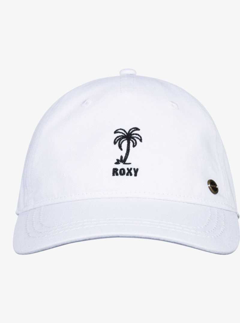 Bright White Roxy Next Level Baseball Cap | GXBHUQ852