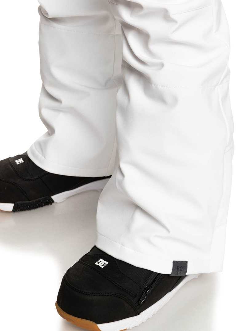 Bright White Roxy Rising High Technical Snow Pants | WQBIYT304