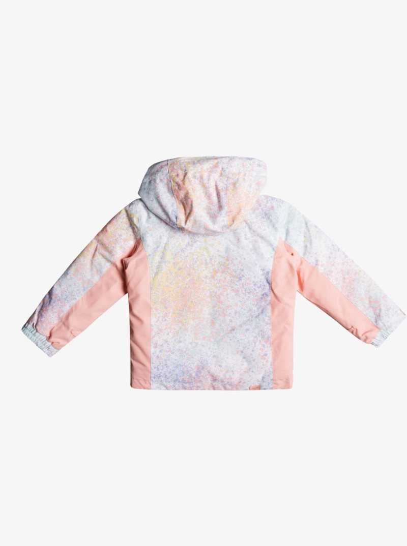 Bright White Splash Roxy 2-7 Snowy Tale Insulated Snow Jacket | ABYTNM824