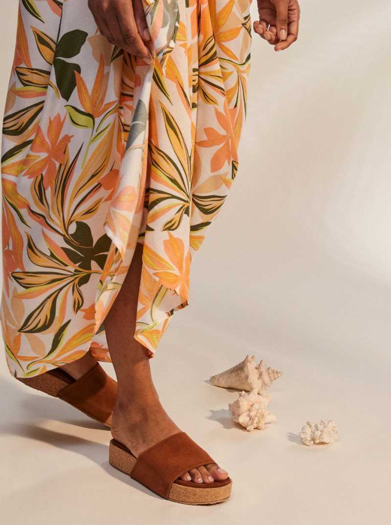 Bright White Subtly Salty Mult Roxy Cool And Lovely Sarong | XVSAYE158