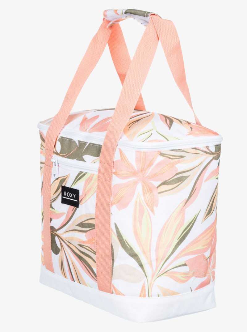 Bright White Subtly Salty Mult Roxy Water Effect Cooler Bag | ILSKVD609