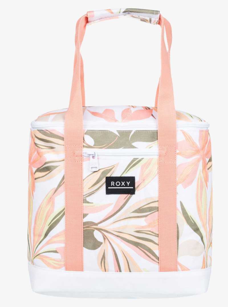 Bright White Subtly Salty Mult Roxy Water Effect Cooler Bag | ILSKVD609