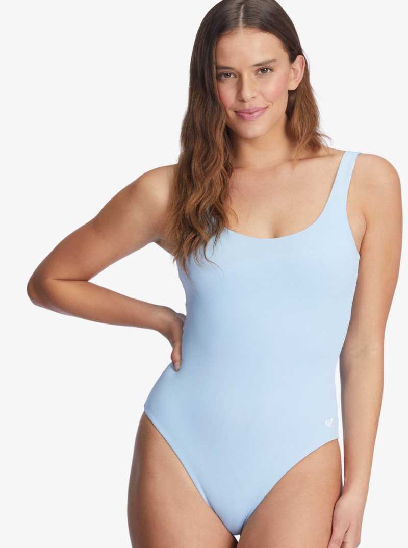 Bright White Undertone S Roxy Wildflowers Reversible One-Piece Swimsuit | PFULQV125