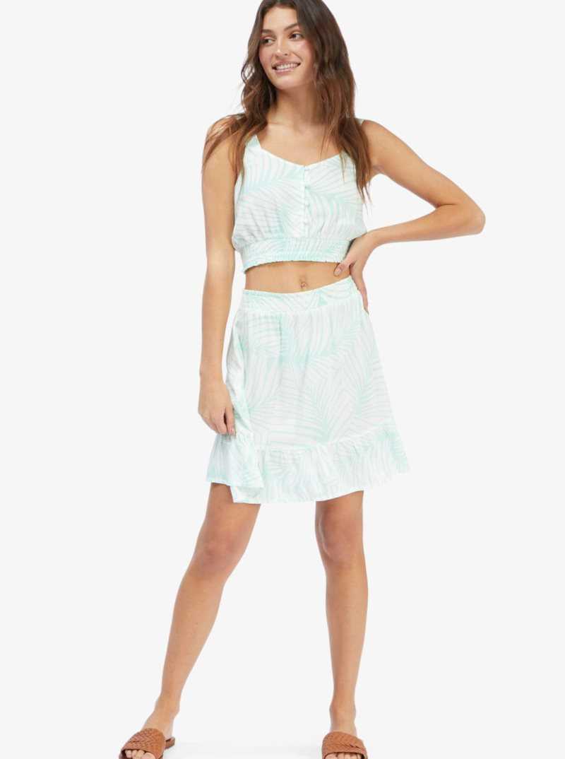 Brook Green Palm Tree Dreams Roxy Night Out Skirt | RWLOBP763