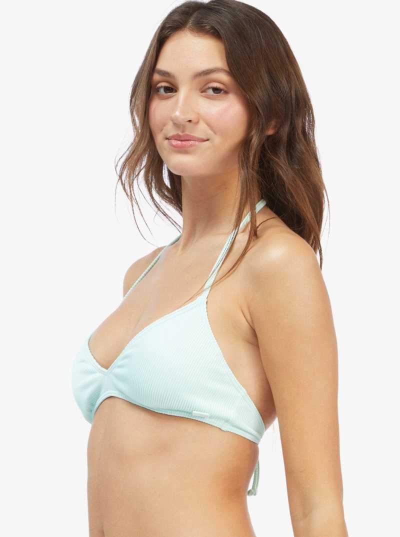 Brook Green Roxy Mind Of Freedom Fixed Triangle Bikini Top | JSNKDX975