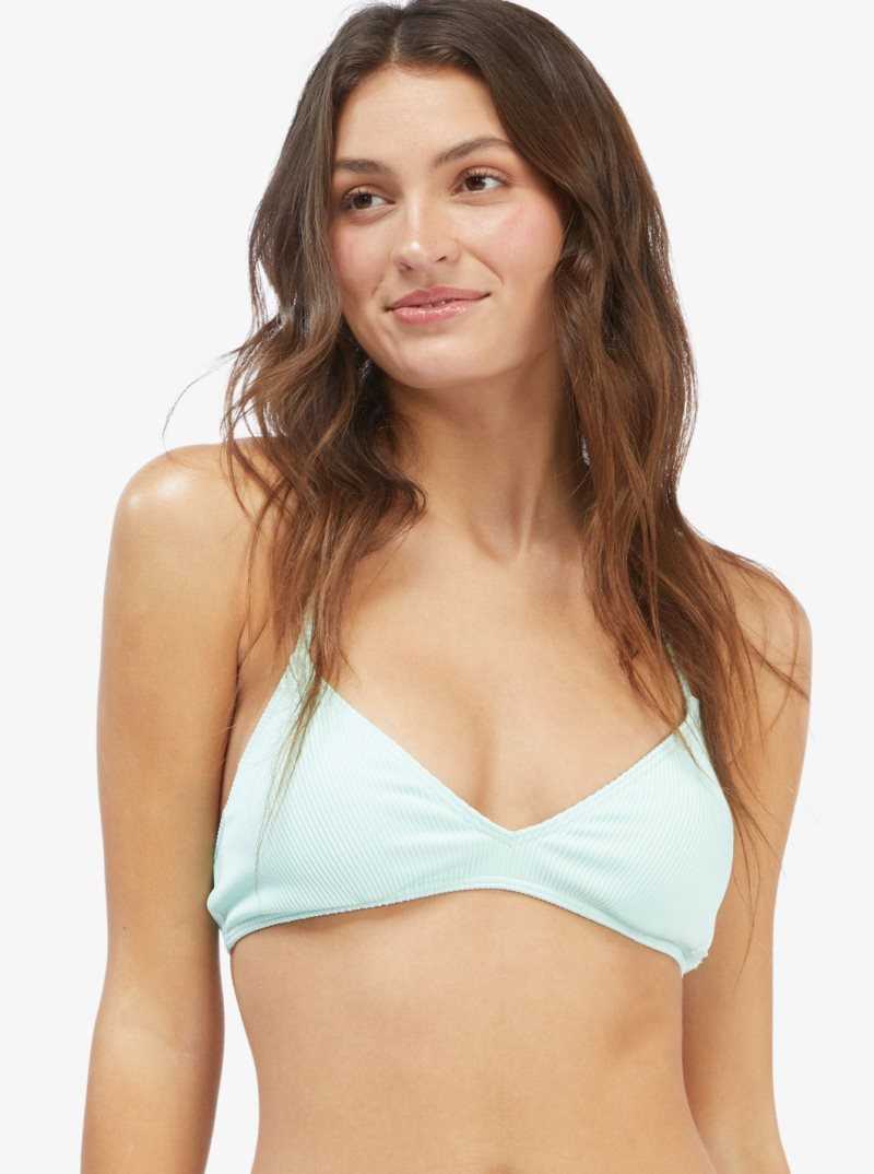 Brook Green Roxy Mind Of Freedom Fixed Triangle Bikini Top | JSNKDX975