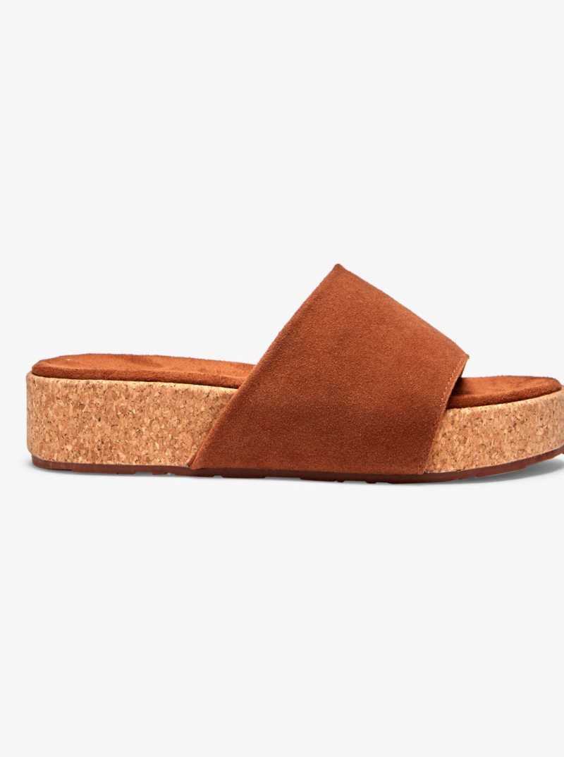 Brown Roxy Lanah Sandals | UIFEYL215