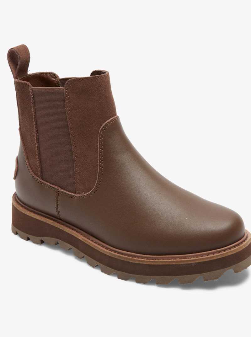 Brown Roxy Marren Chelsea Boots | FQRIBZ523