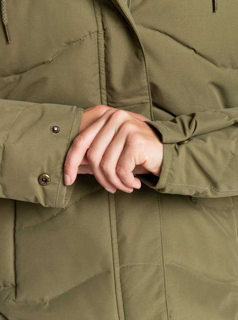 Burnt Olive Roxy Ellie Cold Weather Jacket | GVWRDA325