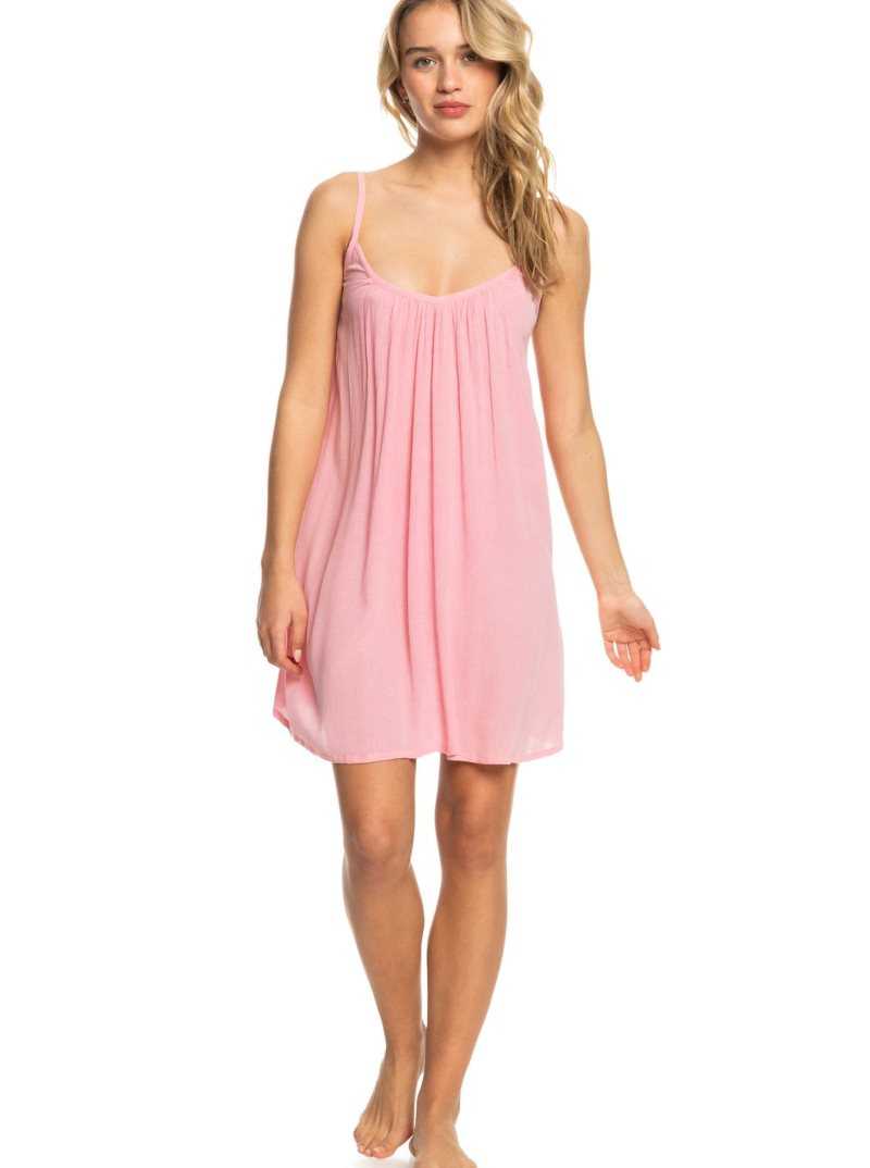 Candy Pink Roxy Summer Adventures Short Dress | XQLPDA539