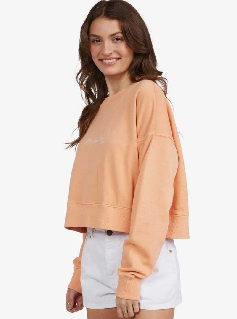 Cantaloupe Roxy Dream Of Aloha Sweatshirt | GSJWXQ149