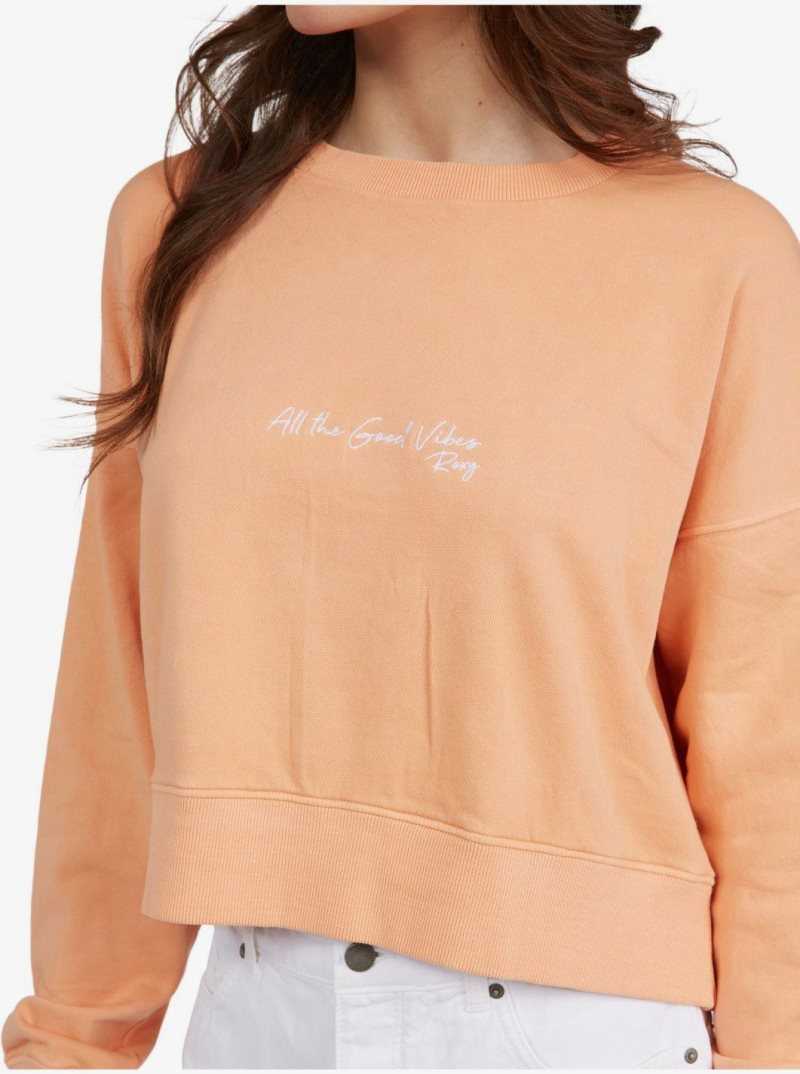 Cantaloupe Roxy Dream Of Aloha Sweatshirt | GSJWXQ149