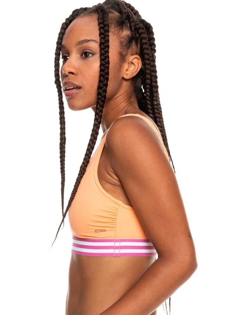 Cantaloupe Roxy Rad Retro Elongated Triangle Bikini Top | UAFKMS435