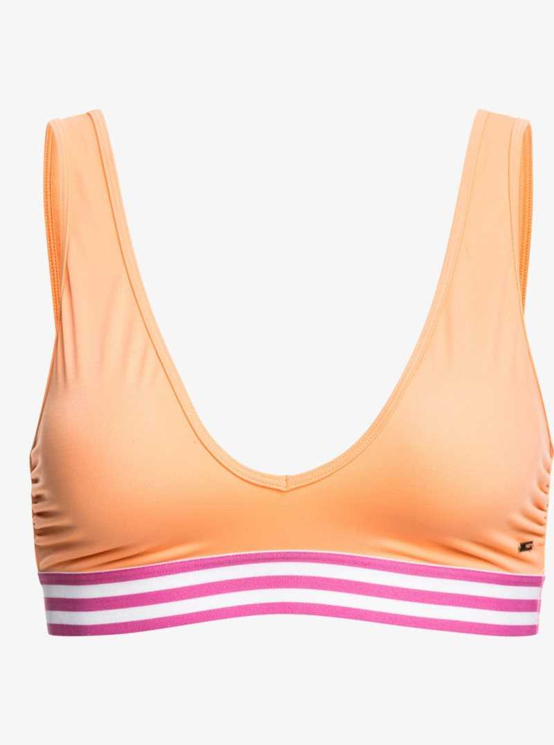 Cantaloupe Roxy Rad Retro Elongated Triangle Bikini Top | UAFKMS435