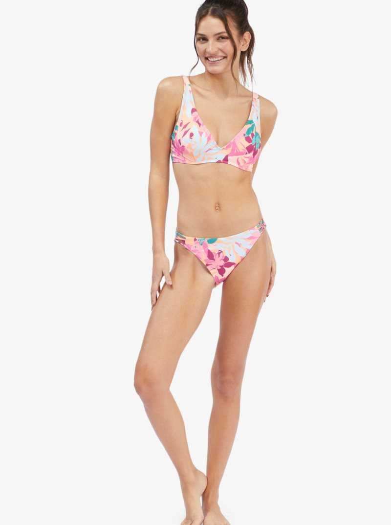 Cantaloupe Tropi Palm Roxy Active Underwired Bikini Top | EJMZND045