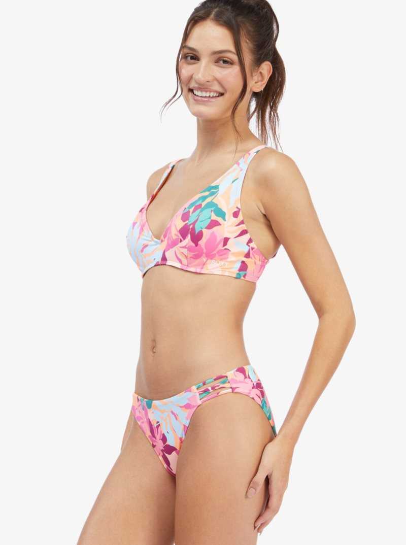 Cantaloupe Tropi Palm Roxy Active Underwired Bikini Top | EJMZND045