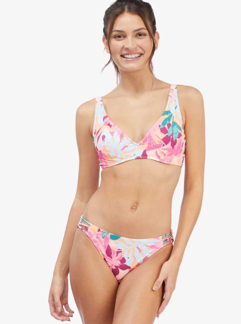 Cantaloupe Tropi Palm Roxy Active Underwired Bikini Top | EJMZND045