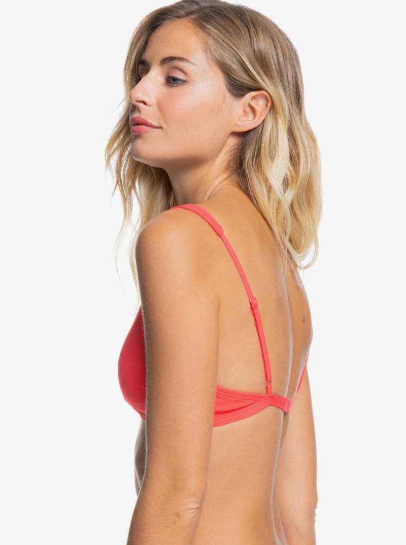 Cayenne Roxy Solid Beach Classics Elongated Triangle Bikini Top | HARJSG795