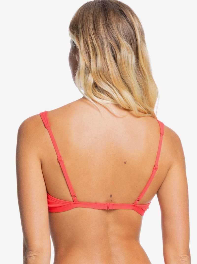 Cayenne Roxy Solid Beach Classics Elongated Triangle Bikini Top | HARJSG795