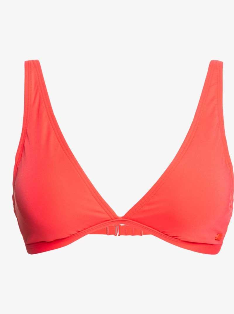 Cayenne Roxy Solid Beach Classics Elongated Triangle Bikini Top | HARJSG795