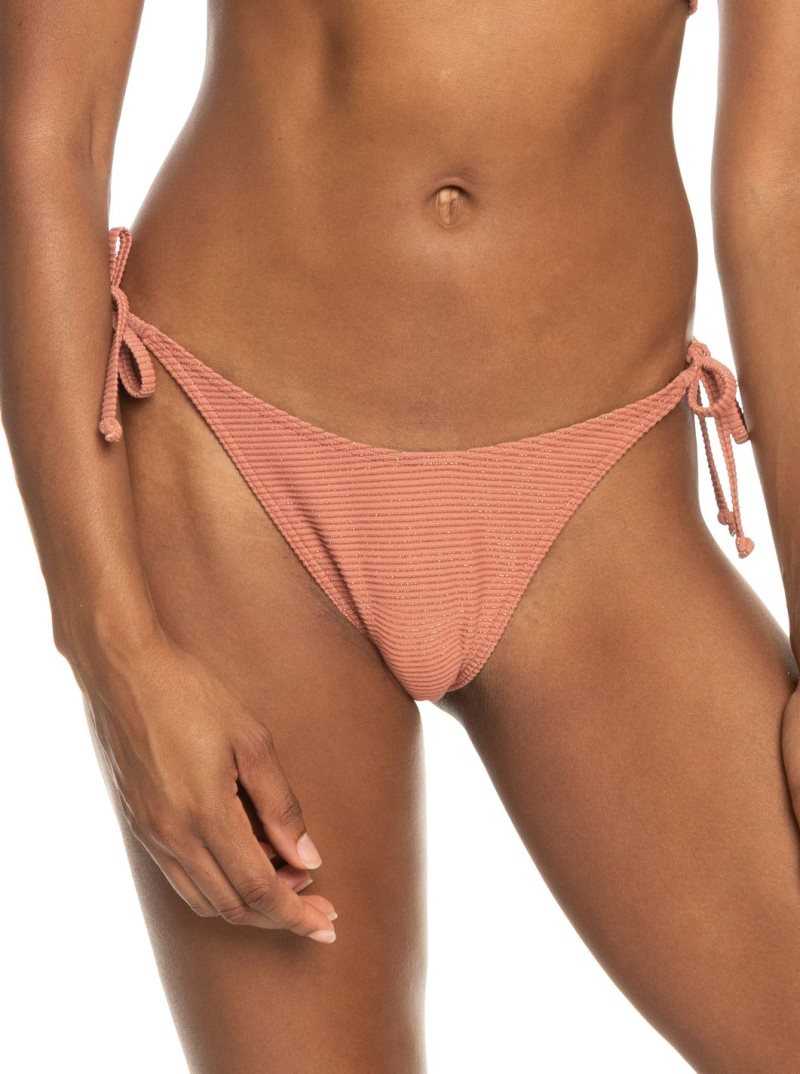 Cedar Wood Roxy Coconut Crew Cheeky Bikini Bottoms | SNEUYG971