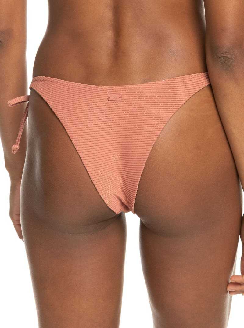 Cedar Wood Roxy Coconut Crew Cheeky Bikini Bottoms | SNEUYG971