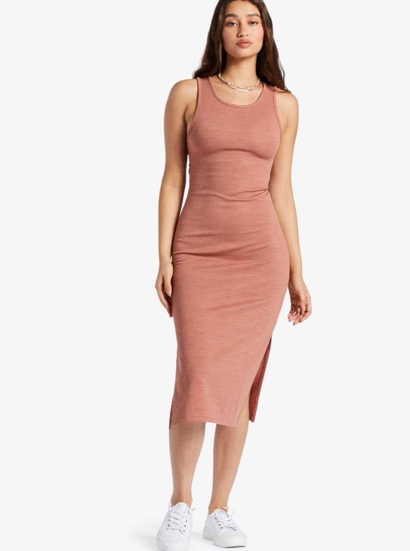 Cedar Wood Roxy Good Keepsake Strappy Midi Dress | QBVFEP321