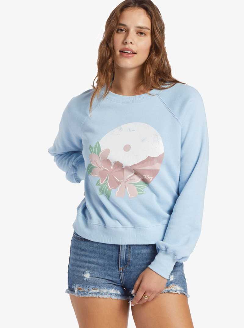 Cerulean Roxy By The Bay Sweatshirt | YTUQWJ430