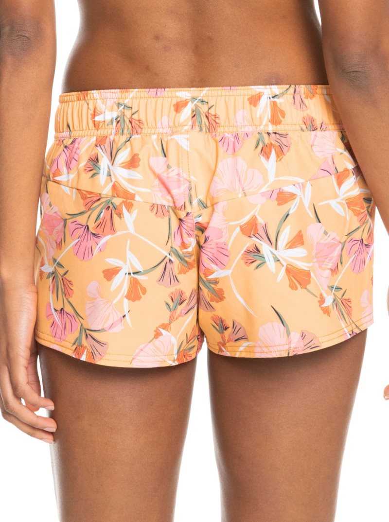 Chamois Pressed Flowers Roxy Island In The Sun 2' Boardshorts | XGJUMT470