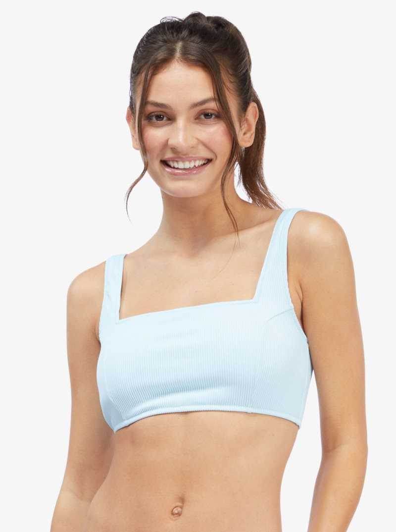 Cool Blue Roxy Active Tankini Sports Bra Bikini Top | CMWXOT869