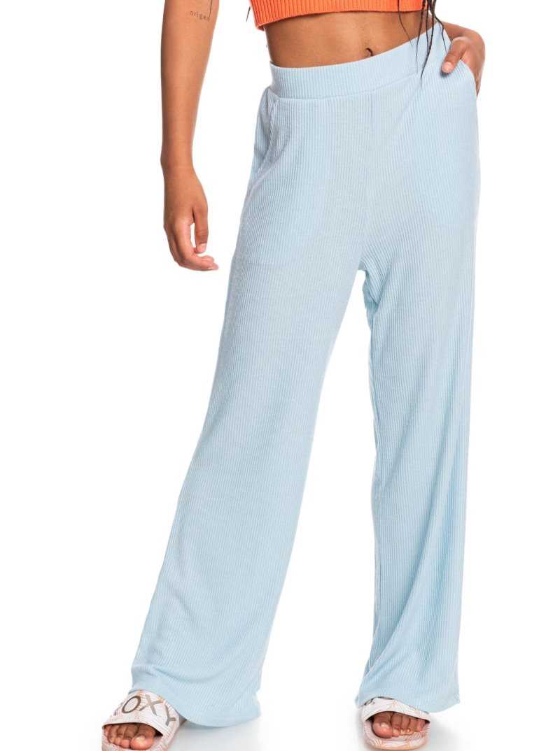 Cool Blue Roxy Sunday Morning Rib Pants | POXSTU760