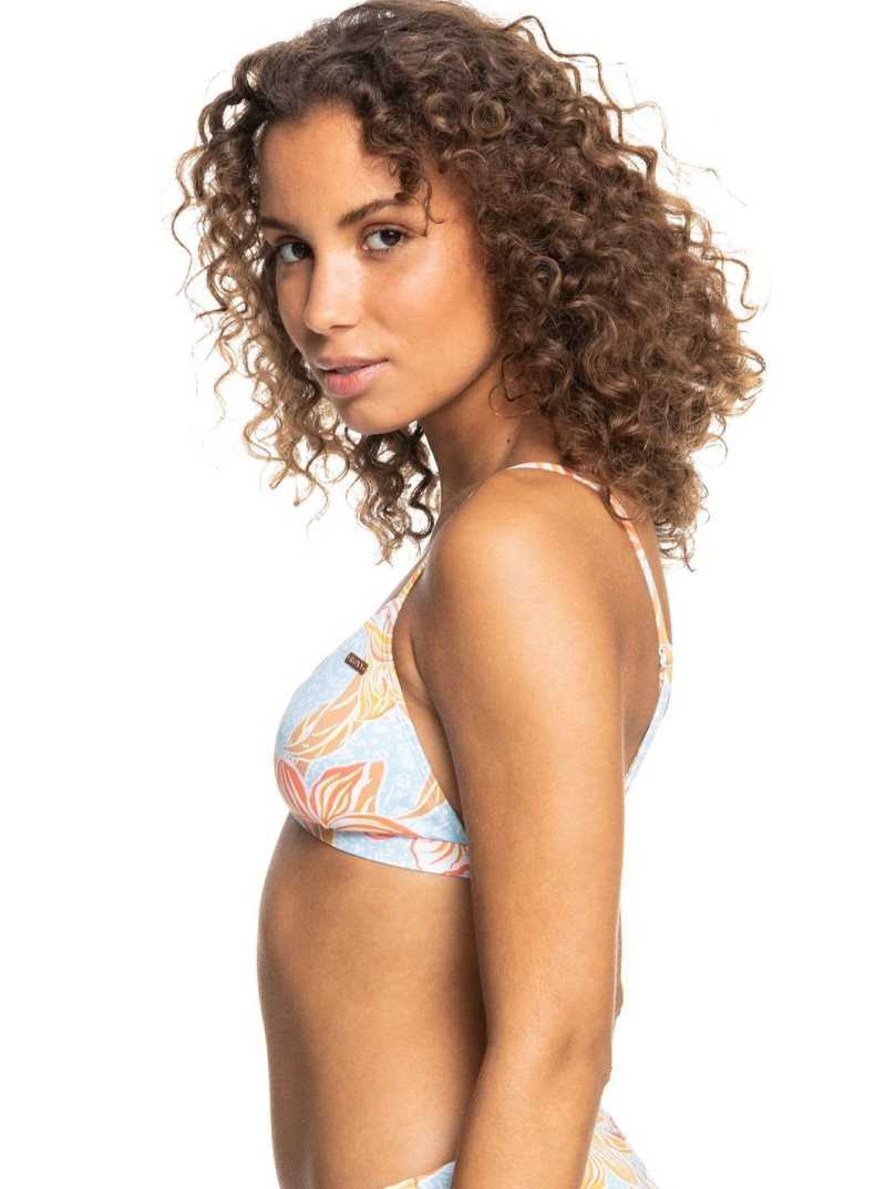 Cool Blue S Island Time Roxy Island In The Sun Triangle Bikini Top | RBWMIG241