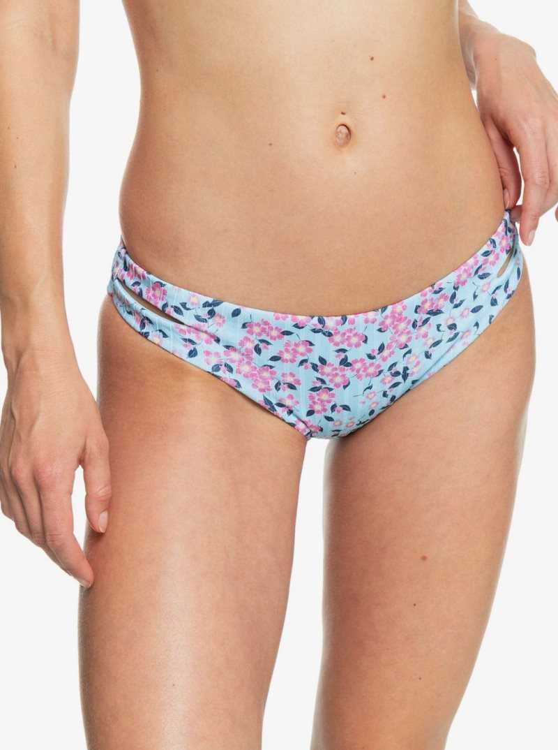 Cool Blue S Very Blossom Roxy Love The Comber Hipster Bikini Bottoms | CHZMRL638