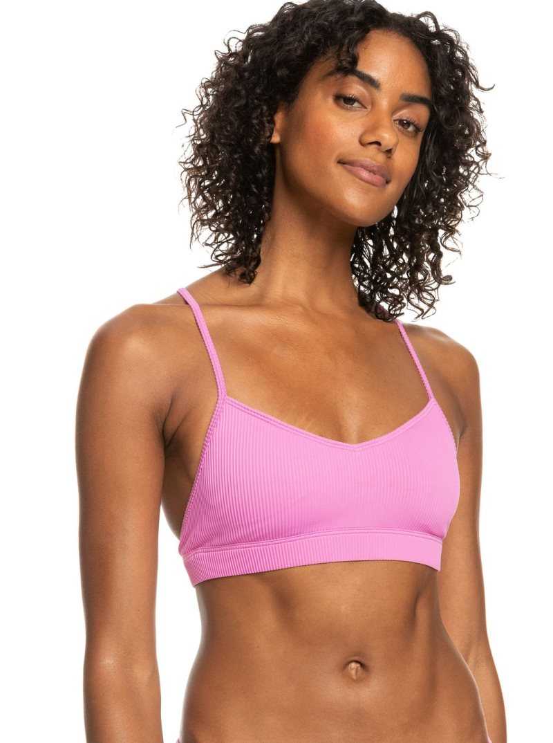 Cyclamen Roxy Active Rib Tri Bra Bikini Top | REMCZF794