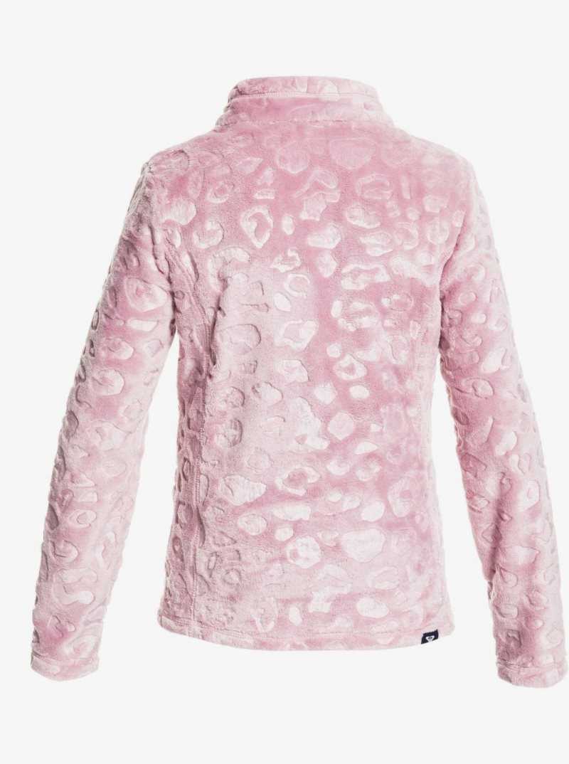 Dawn Pink Roxy 4-16 Igloo Fleece Top | TOJQZK314