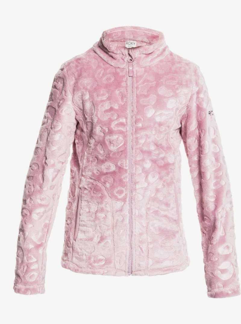 Dawn Pink Roxy 4-16 Igloo Fleece Top | TOJQZK314