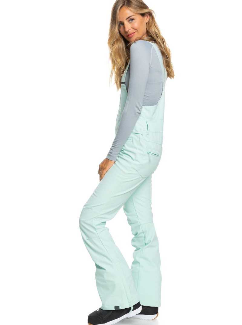 Fair Aqua Roxy Summit Snow Bib Pants | PWAXKD584