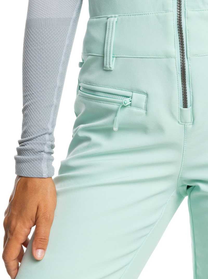 Fair Aqua Roxy Summit Snow Bib Pants | PWAXKD584