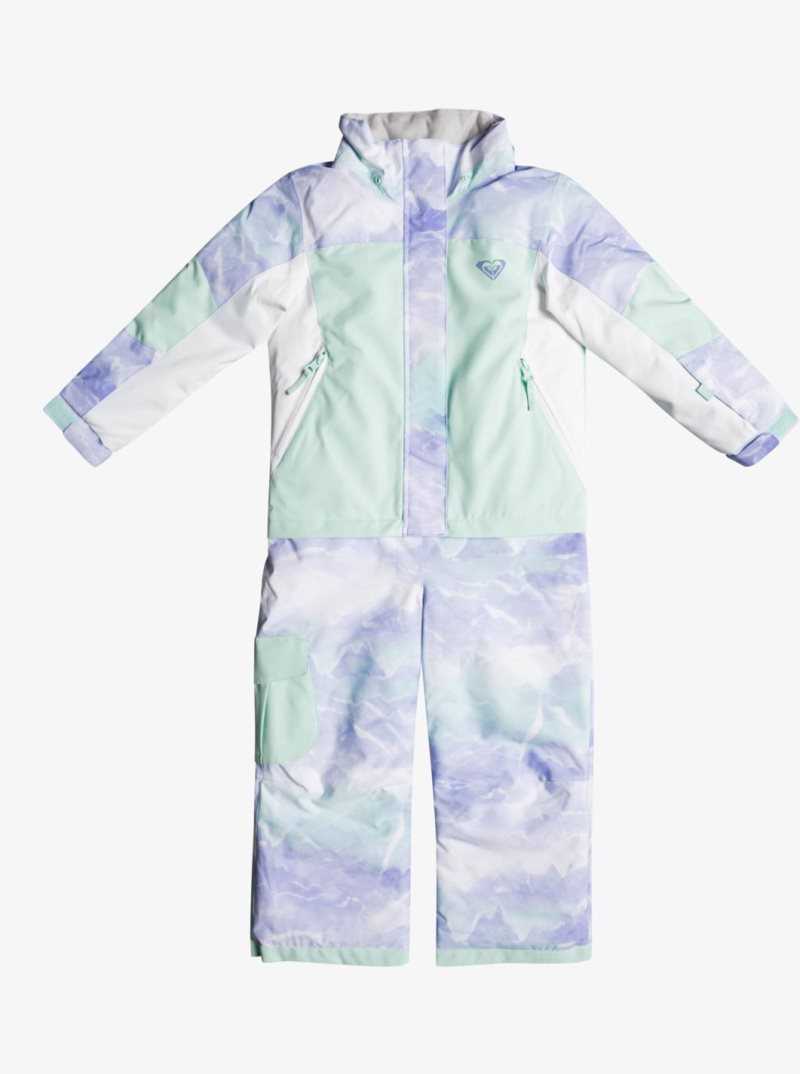 Fair Aqua Seous Rg Roxy 2-7 Sparrow Jumpsuit Snow Suit | EPNMBZ481