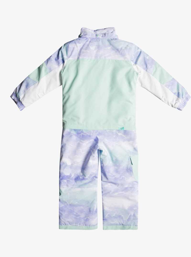 Fair Aqua Seous Rg Roxy 2-7 Sparrow Jumpsuit Snow Suit | EPNMBZ481