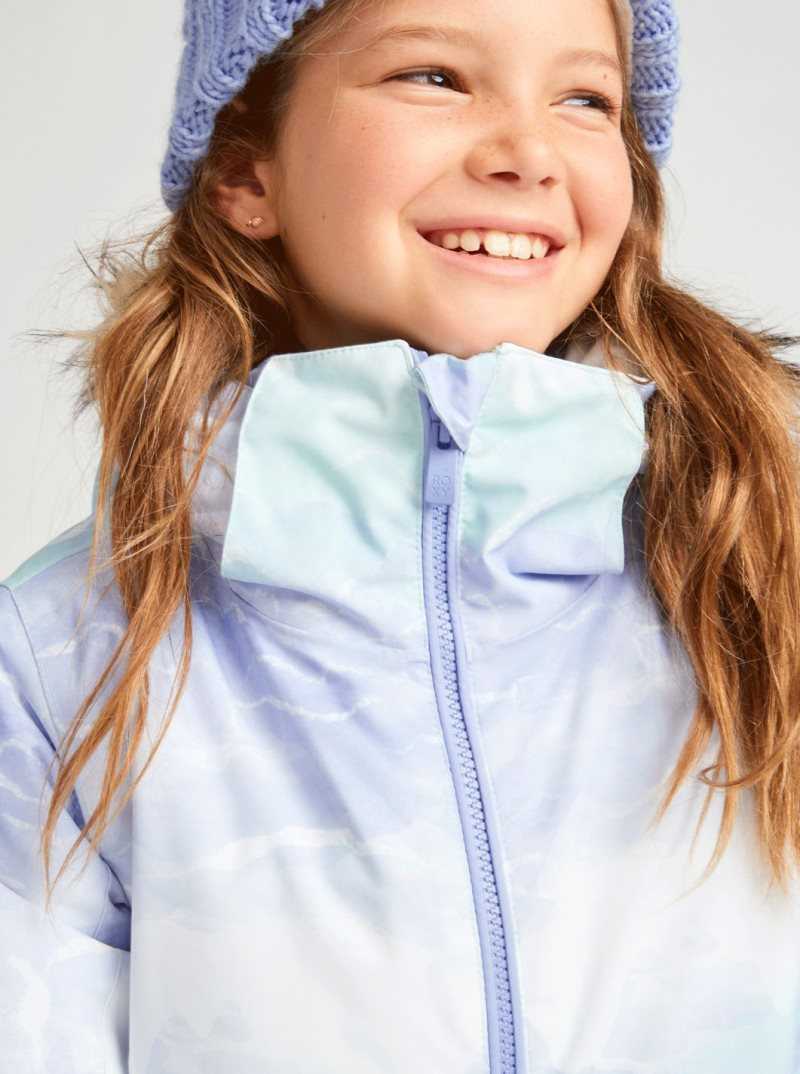 Fair Aqua Seous Rg Roxy 4-16 American Pie Insulated Snow Jacket | HDSYAL178