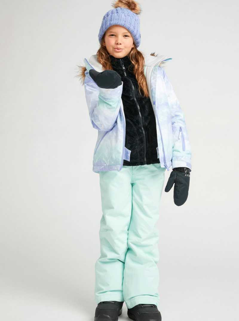 Fair Aqua Seous Rg Roxy 4-16 American Pie Insulated Snow Jacket | HDSYAL178