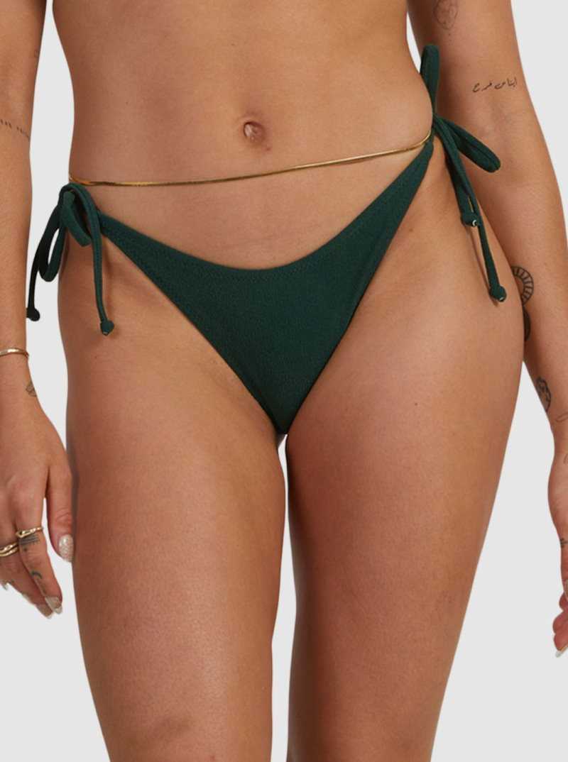 Forest Depths Roxy Mimi Tie-Side Bikini Bottoms | TWEYPO823