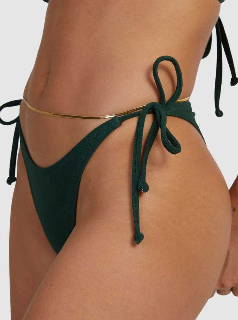 Forest Depths Roxy Mimi Tie-Side Bikini Bottoms | TWEYPO823