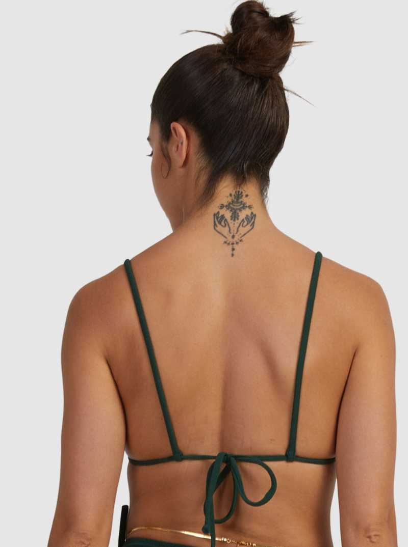 Forest Depths Roxy Mimi Tiki Tri Bikini Top | NIMHGS921