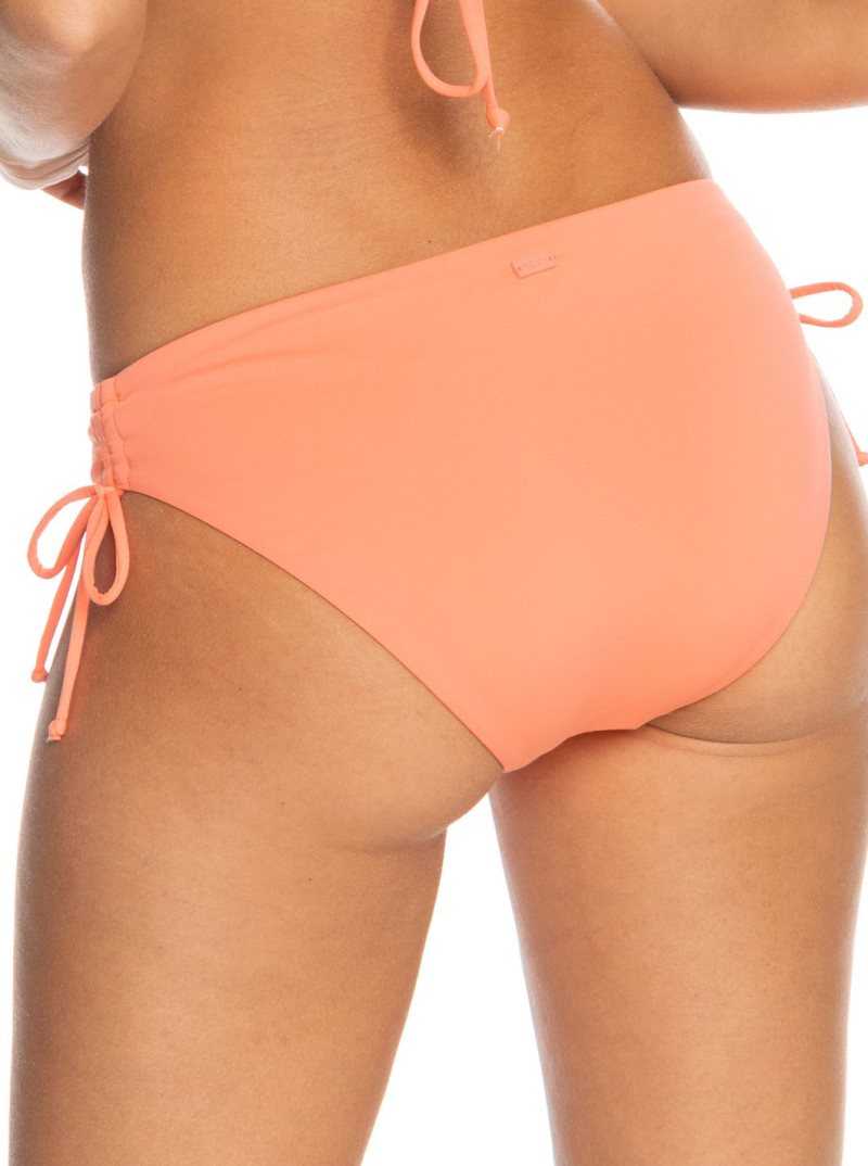 Fusion Coral Roxy Beach Classics Hipster Bikini Bottoms | QYZHBU368