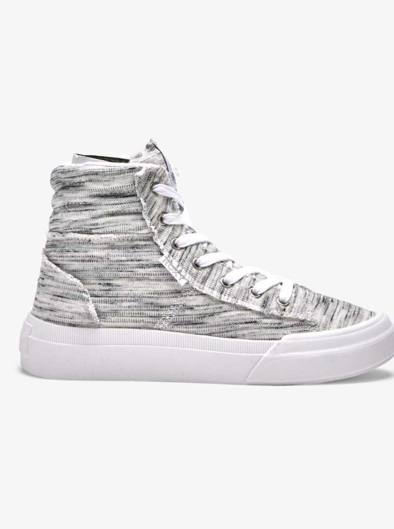 Heather Grey Roxy Rae Mid-Top Shoes | YIRNFQ918