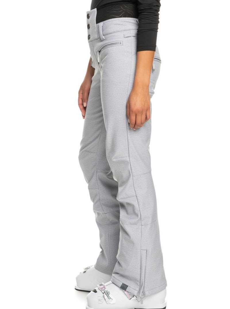 Heather Grey Roxy Rising High Shell Snow Pants | YJPZQS908